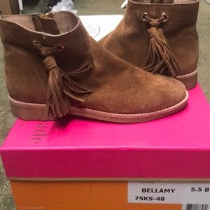 Kate spade booties. Size 5.5. Tan color suede.